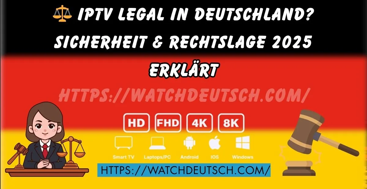 ⚖️ IPTV legal in Deutschland? Sicherheit & Rechtslage 2025 erklärt